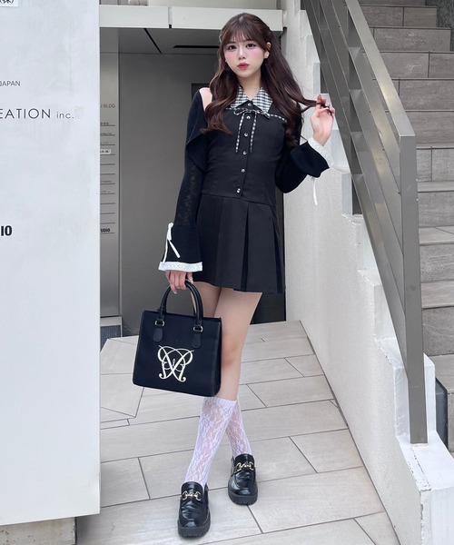 セール】YUI企画 ノースリーブシャツミニワンピース（ワンピース