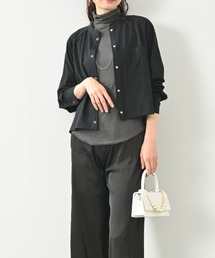 MAISON BREEZE ハート JQニット クロップド プルオーバー トップス ショート丈 長袖 31925E333 XNN （アイボリー） audrey and john wad（オードリーアンドジョンワッド）の