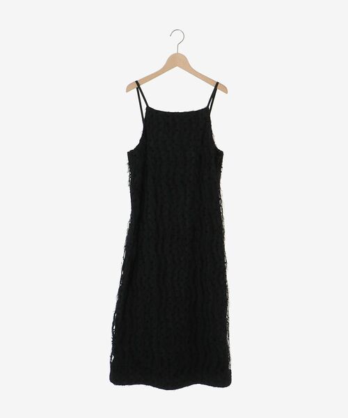 le.coeur blanc（ルクールブラン）の「TORRAZZO DONNAベロアドットチュールキャミワンピ（ワンピース・レディース・ブラック・38）」の14枚目の写真