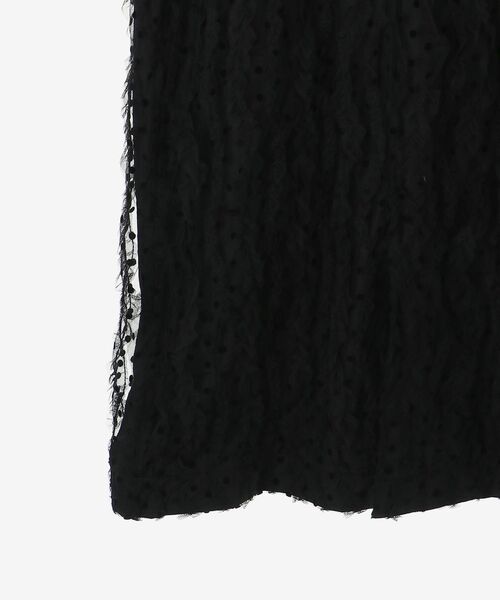 le.coeur blanc（ルクールブラン）の「TORRAZZO DONNAベロアドットチュールキャミワンピ（ワンピース・レディース・ブラック・38）」の9枚目の写真