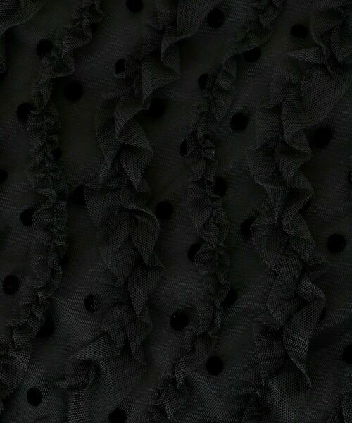 le.coeur blanc（ルクールブラン）の「TORRAZZO DONNAベロアドットチュールキャミワンピ（ワンピース・レディース・ブラック・38）」の13枚目の写真