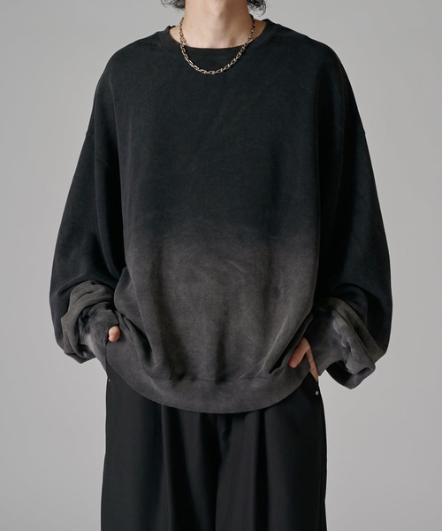 トレーナー スウェット (mag.by c)ブリーチオーバースウェット