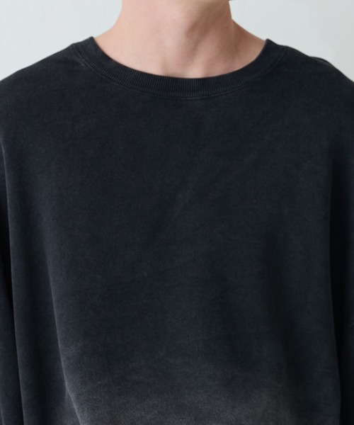 Lui's（ルイス）の「【Neucon/ニューコン】グラデーションブリーチオーバースウェットプルオーバー（スウェット・メンズ・ネイビー/ブラック・2/1）」の19枚目の写真