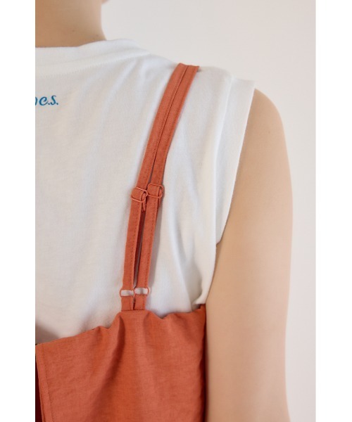 RODEO CROWNS WIDE BOWL（ロデオクラウンズワイドボウル）の「フリルサロペット（つなぎ/オールインワン・レディース・オレンジ/アイボリー/ブラック・FREE）」の14枚目の写真