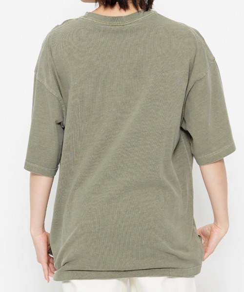 spiritoso(スピリトーゾ)の「【spiritoso】AMERICANプリント ピグメントTシャツ(Tシャツ/カットソー・レディース・ベビーピンク/カーキ/ライトグレー・FREE)」の10枚目の写真