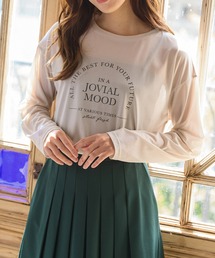 シアーロゴTシャツ