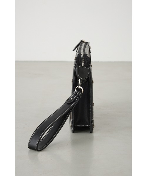 AZUL by moussy（アズールバイマウジー）の「スタッズクラッチバッグ（ショルダーバッグ・メンズ・ブラウン/ブラック・FREE）」の16枚目の写真