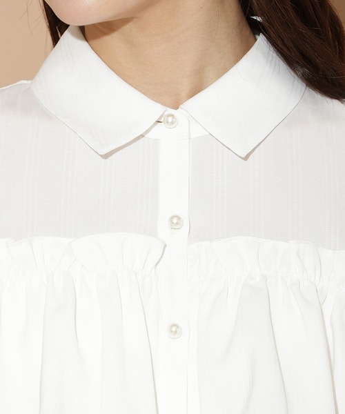 WILLSELECTION（ウィルセレクション）の「ナローリボンオフショルブラウス（シャツ/ブラウス・レディース・ブラック系その他/ホワイト系その他/ベージュ系その他/ブルー系その他・FREE）」の9枚目の写真