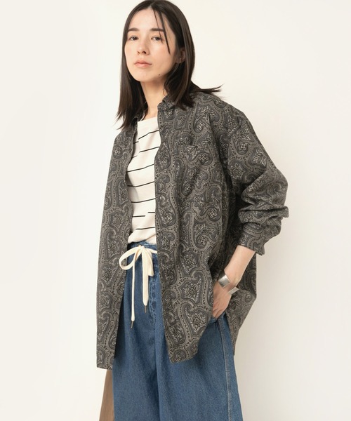 RNA-N(アールエヌエーエヌ)の「B2919 ヴィンテージペイズリーシャツ(シャツ/ブラウス・レディース・チャコールグレー/ネイビー/ブラウン・FREE)」の20枚目の写真