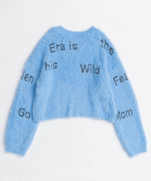 MAISON SPECIAL(メゾンスペシャル)の「Shaggy Logo Knit Tops/シャギーロゴニット(ニット/セーター・レディース・ブルー/オレンジ/ブラック・FREE)」の16枚目の写真