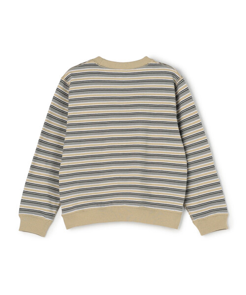 DANTON（ダントン）の「KIDS'  LONG SLEEVE SWEAT T-SHIRT STRIPE（Tシャツ/カットソー・キッズ・ブルー系その他5/ベージュ系その他・115/125/135/105）」の8枚目の写真