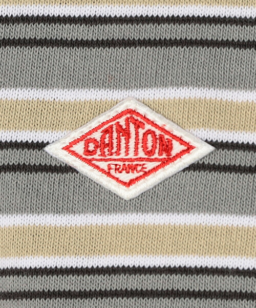 DANTON（ダントン）の「KIDS'  LONG SLEEVE SWEAT T-SHIRT STRIPE（Tシャツ/カットソー・キッズ・ブルー系その他5/ベージュ系その他・115/125/135/105）」の6枚目の写真
