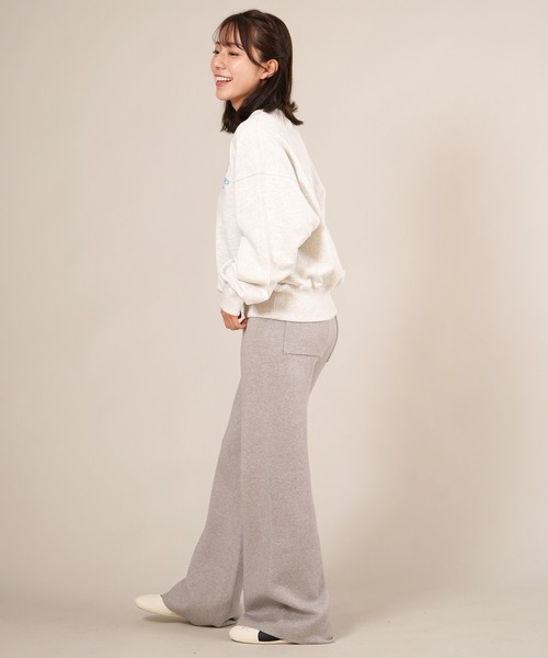 ムラサキスポーツ(ムラサキスポーツ)の「RIKKA FEMME/リッカファム リブニットパンツ ロングパンツ ロンパン RF25FW14(その他パンツ・レディース・ブラウン/ベージュ/グレー・FREE)」の8枚目の写真