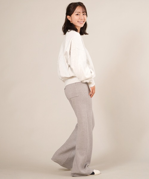 ムラサキスポーツ(ムラサキスポーツ)の「RIKKA FEMME/リッカファム リブニットパンツ ロングパンツ ロンパン RF25FW14(その他パンツ・レディース・ブラウン/ベージュ/グレー・FREE)」の10枚目の写真