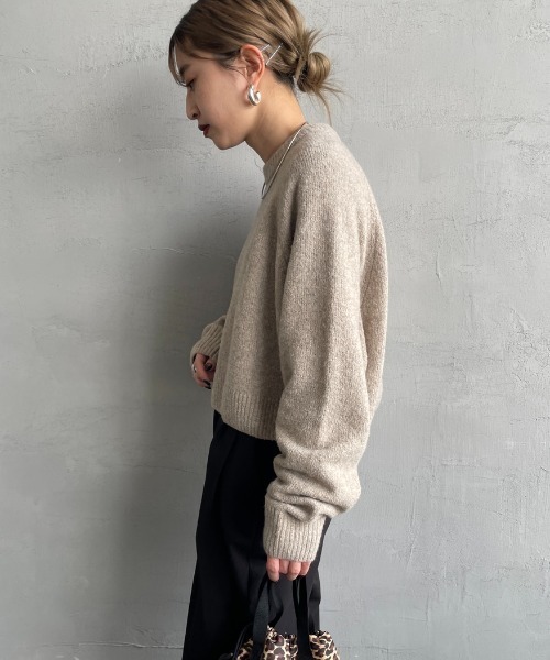 ほぼ未使用♡フレッドペリー ポロニット リブ ショート丈 シースルー 38 茶 ほぼ未使用♡フレッドペリー ポロニット リブ ショート丈