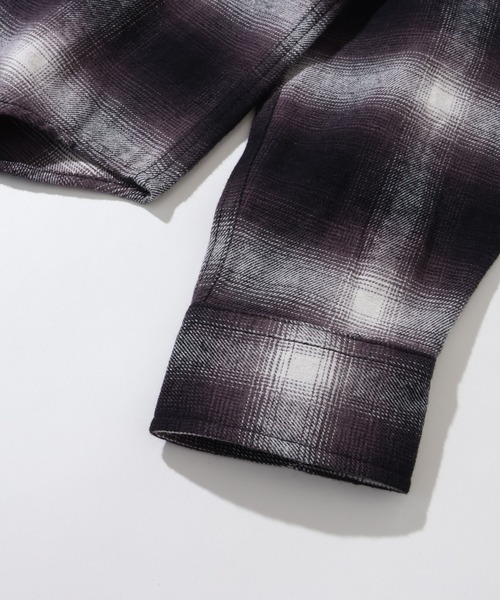 Dickies（ディッキーズ）の「【GENUINE DICKIES/ジェニュインディッキーズ】両面起毛 チェーン刺繍 ネルチェックシャツ（シャツ/ブラウス・メンズ・グリーン系その他/レッド系その他/オレンジ系その他/ブラック系その他・XL/M/L）」の5枚目の写真