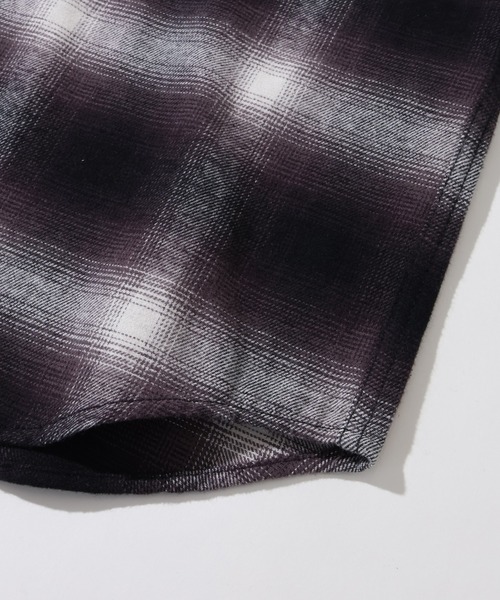 Dickies（ディッキーズ）の「【GENUINE DICKIES/ジェニュインディッキーズ】両面起毛 チェーン刺繍 ネルチェックシャツ（シャツ/ブラウス・メンズ・グリーン系その他/レッド系その他/オレンジ系その他/ブラック系その他・XL/M/L）」の6枚目の写真