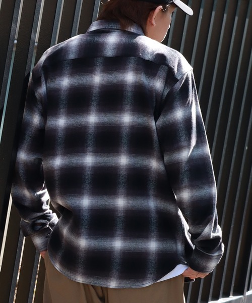 Dickies（ディッキーズ）の「【GENUINE DICKIES/ジェニュインディッキーズ】両面起毛 チェーン刺繍 ネルチェックシャツ（シャツ/ブラウス・メンズ・グリーン系その他/レッド系その他/オレンジ系その他/ブラック系その他・XL/M/L）」の20枚目の写真