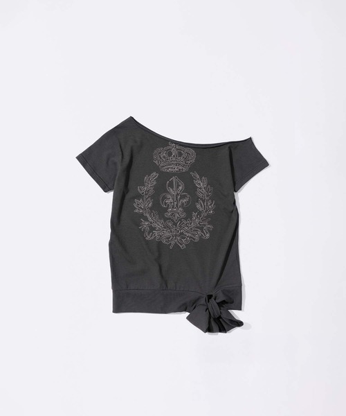 SCULPTOR(スカルプター)の「Chateau Shithole Tie Tee(Tシャツ/カットソー・レディース・チャコール/ホワイト/ピンク・X-SMALL/SMALL/MEDIUM/LARGE)」の7枚目の写真