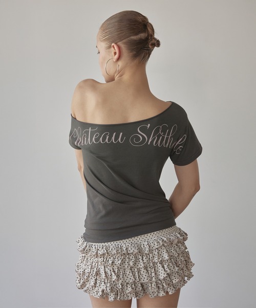 SCULPTOR(スカルプター)の「Chateau Shithole Tie Tee(Tシャツ/カットソー・レディース・チャコール/ホワイト/ピンク・X-SMALL/SMALL/MEDIUM/LARGE)」の11枚目の写真