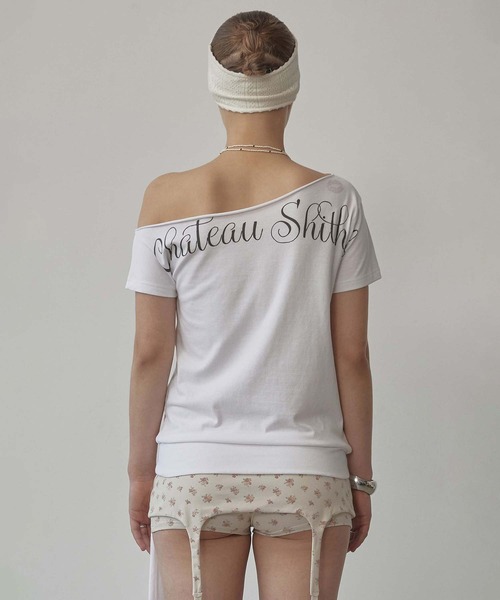 SCULPTOR(スカルプター)の「Chateau Shithole Tie Tee(Tシャツ/カットソー・レディース・チャコール/ホワイト/ピンク・X-SMALL/SMALL/MEDIUM/LARGE)」の18枚目の写真