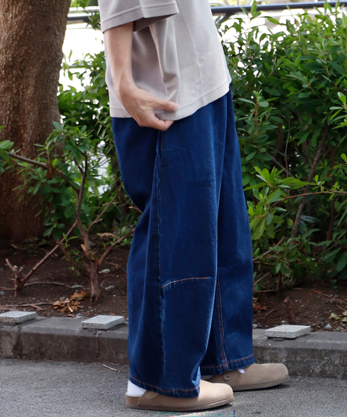 WISM（ウィズム）の「subtlebody / サトルボディ Inner Workwear Jeans（デニムパンツ・メンズ・ネイビー・MEDIUM/LARGE）」の8枚目の写真