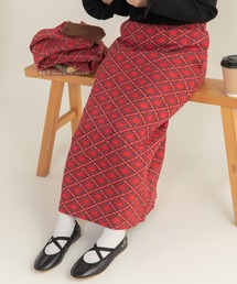CHILD WOMAN（チャイルドウーマン）の「チェック柄キルトジャカード スカート（スカート・レディース）」