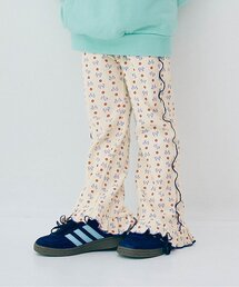 p.premier | 【ジュニア対応】総柄ストレッチワッフル裾フリルフレアパンツ(その他パンツ)
