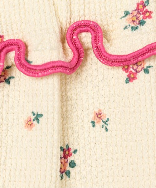 p.premier(ピードットプルミエ)の「【ジュニア対応】総柄ストレッチワッフル裾フリルフレアパンツ(その他パンツ・キッズ・ブラック/サックスブルー/ピンク/レッド・80/90/100/110/120/130/140)」の15枚目の写真