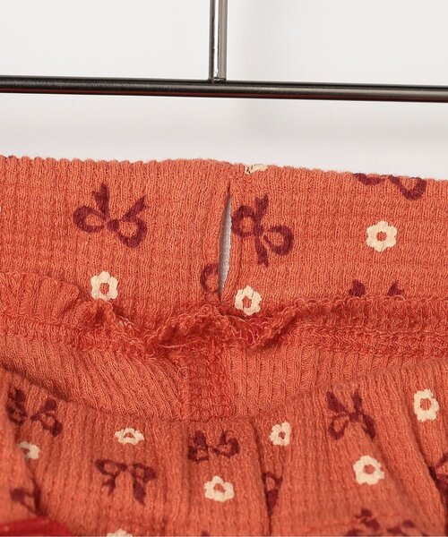 p.premier(ピードットプルミエ)の「【ジュニア対応】総柄ストレッチワッフル裾フリルフレアパンツ(その他パンツ・キッズ・ブラック/サックスブルー/ピンク/レッド・80/90/100/110/120/130/140)」の20枚目の写真