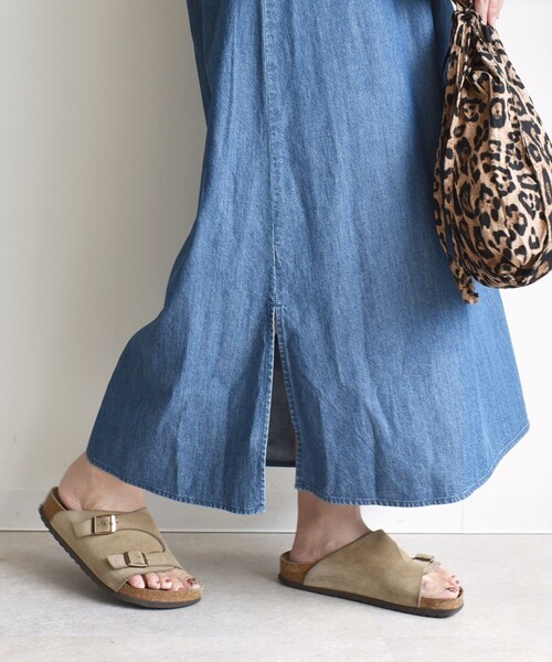 SHIPS（シップス）の「【WEB限定】〈洗濯機可能〉スキッパー デニム ワンピース（ワンピース・レディース・ブルー/ネイビー・ONE SIZE）」の5枚目の写真