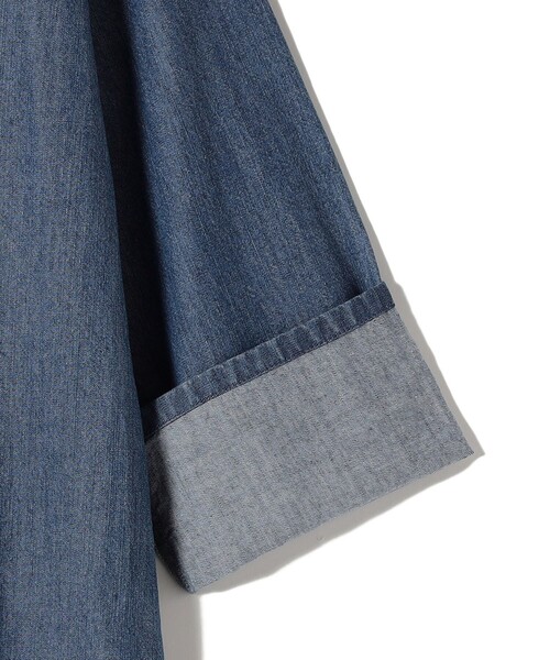 SHIPS（シップス）の「【WEB限定】〈洗濯機可能〉スキッパー デニム ワンピース（ワンピース・レディース・ブルー/ネイビー・ONE SIZE）」の15枚目の写真