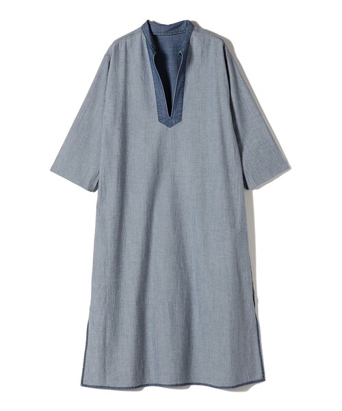 SHIPS（シップス）の「【WEB限定】〈洗濯機可能〉スキッパー デニム ワンピース（ワンピース・レディース・ブルー/ネイビー・ONE SIZE）」の17枚目の写真