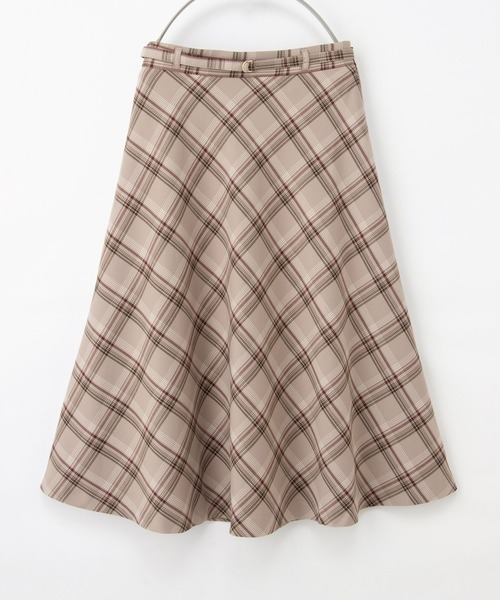 Honeys(ハニーズ)の「チェック柄フレアスカート(スカート・レディース・レッド系その他/ベージュ系その他/ネイビー系・L/LL/M/S)」の14枚目の写真