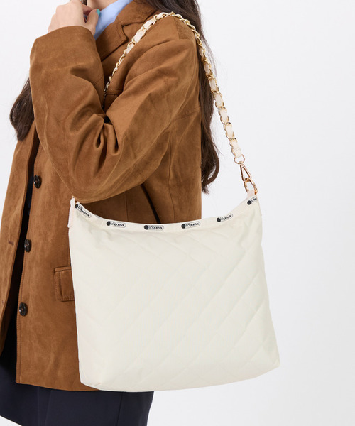 CHAIN MED ZIP SHOULDER サンドバーチェーンキルト（ショルダーバッグ