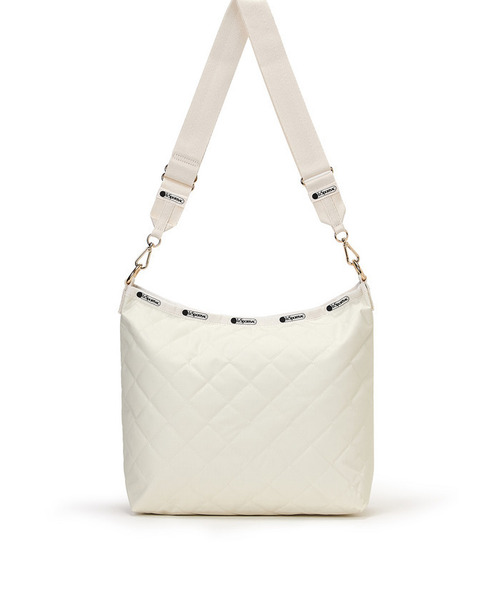 LeSportsac(レスポートサック)の「CHAIN MED ZIP SHOULDER サンドバーチェーンキルト(ショルダーバッグ・レディース・ホワイト・FREE)」の8枚目の写真