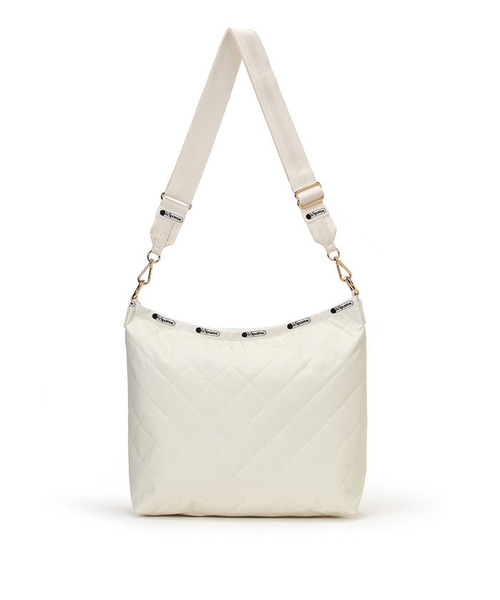 LeSportsac(レスポートサック)の「CHAIN MED ZIP SHOULDER サンドバーチェーンキルト(ショルダーバッグ・レディース・ホワイト・FREE)」の9枚目の写真