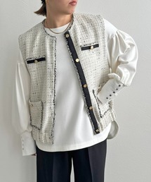 LHELBIE（レルビエ）の「フリンジツイードベスト（ベスト）」