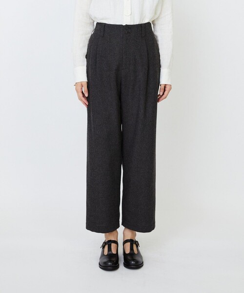 LOISIR(ロワズィール)の「エステルウールエターミンクロップドパンツ(その他パンツ・レディース・ブラウン・40/38/36)」の15枚目の写真