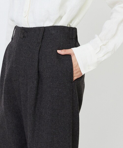 LOISIR(ロワズィール)の「エステルウールエターミンクロップドパンツ(その他パンツ・レディース・ブラウン・40/38/36)」の10枚目の写真