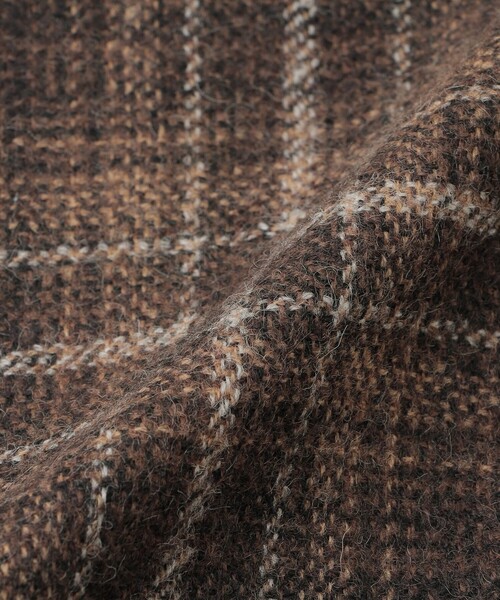 MACKINTOSH LONDON（マッキントッシュ ロンドン）の「【WEB・一部店舗限定】【ROSLEY/ロズリー】ウールリバーチェックコート（ステンカラーコート・レディース・ダークブラウン・38）」の10枚目の写真