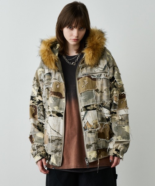 AIVER カモボロファーブルゾン（ブルゾン）｜AIVER（アイバー