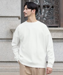 SPU（スプ）の「抗菌防臭ワッフルクルーネック＆ヘンリーネックロンT（Tシャツ/カットソー）」
