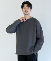 SPU（スプ）の「抗菌防臭ワッフルクルーネック&ヘンリーネックロンT（Tシャツ/カットソー）」