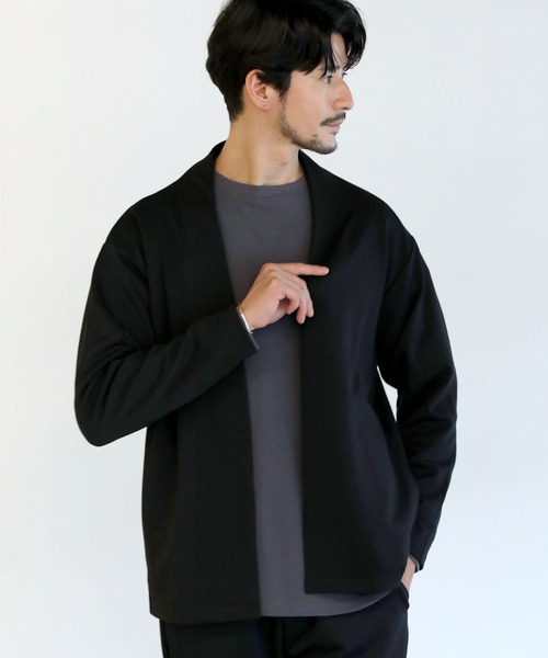 SPU（スプ）の「抗菌防臭ワッフルクルーネック＆ヘンリーネックロンT（Tシャツ/カットソー・メンズ・ホワイト/ブラック系/チャコール/ホワイト系/ブラック/グレー系・S/M/L/XL）」の11枚目の写真