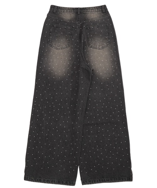 SHORT ROUND(ショートラウンド)の「SHORT ROUND/【25年秋冬新作】スーパーバギーラインストーンデニムパンツ(デニムパンツ・メンズ・コバルトブルー/ブラック系3・MEDIUM/LARGE)」の21枚目の写真