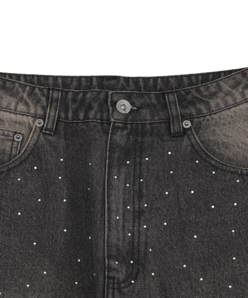 SHORT ROUND(ショートラウンド)の「SHORT ROUND/【25年秋冬新作】スーパーバギーラインストーンデニムパンツ(デニムパンツ・メンズ・コバルトブルー/ブラック系3・MEDIUM/LARGE)」の22枚目の写真
