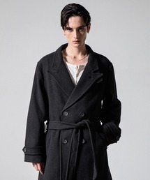 CLEL（クレイル）の「【CLEL】Wool Blend Tech Melton Double Chester Coat   ウールブレンドテックメルトンダブルチェスターコート（チェスターコート）」