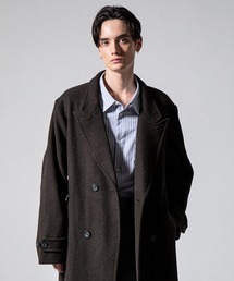 CLEL（クレイル）の「【CLEL】Wool Blend Tech Melton Double Chester Coat   ウールブレンドテックメルトンダブルチェスターコート（チェスターコート）」