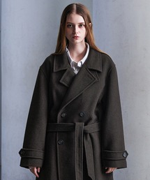 ダブル」に該当するメンズのチェスターコート（ブラウン/茶色系